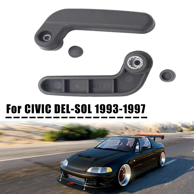 New DRIVER & PASSENGER Targa Top Lock Handle Set Fit For 1993-1997 Honda Del-Sol 85265-SR2-000ZA , 85215-SR2-000ZA