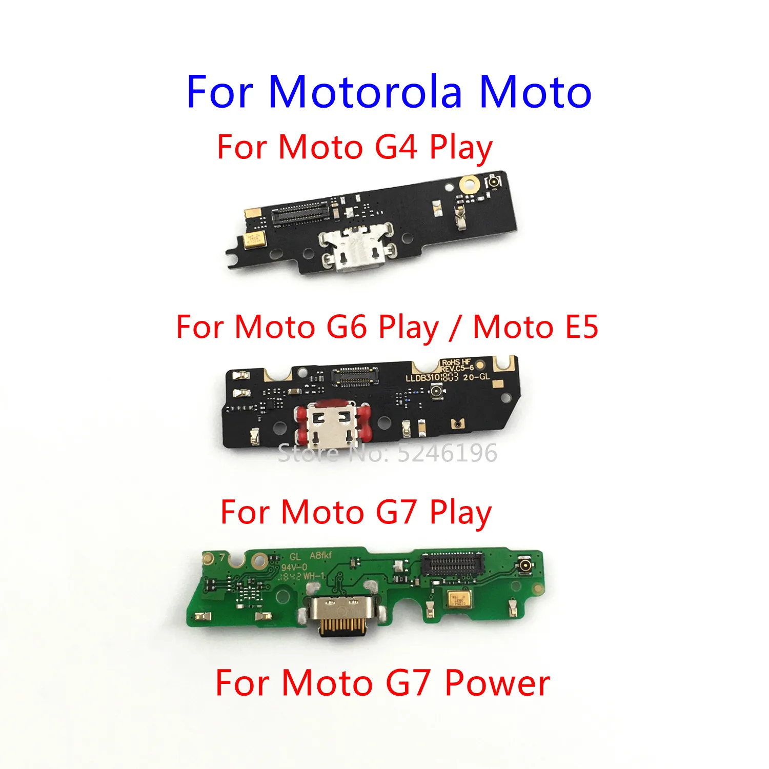 

1 шт. USB-порт для зарядки, разъем для зарядного устройства для Motorola Moto G4 Play Moto G6 Play Moto E5 Moto G7 Power Moto G7 Play Замена