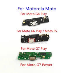 1pcs USB Charging Port Charger Base Connector For Motorola Moto G4 Play Moto G6 Play Moto E5 Moto G7 Power Moto G7 Play Replace