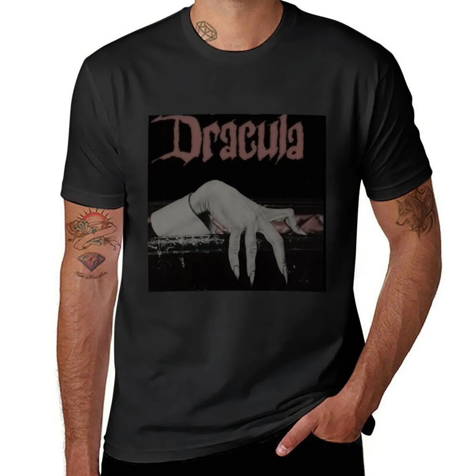 

Dracula T-Shirt plus sizes funnys oversized customs design your own clothes for men