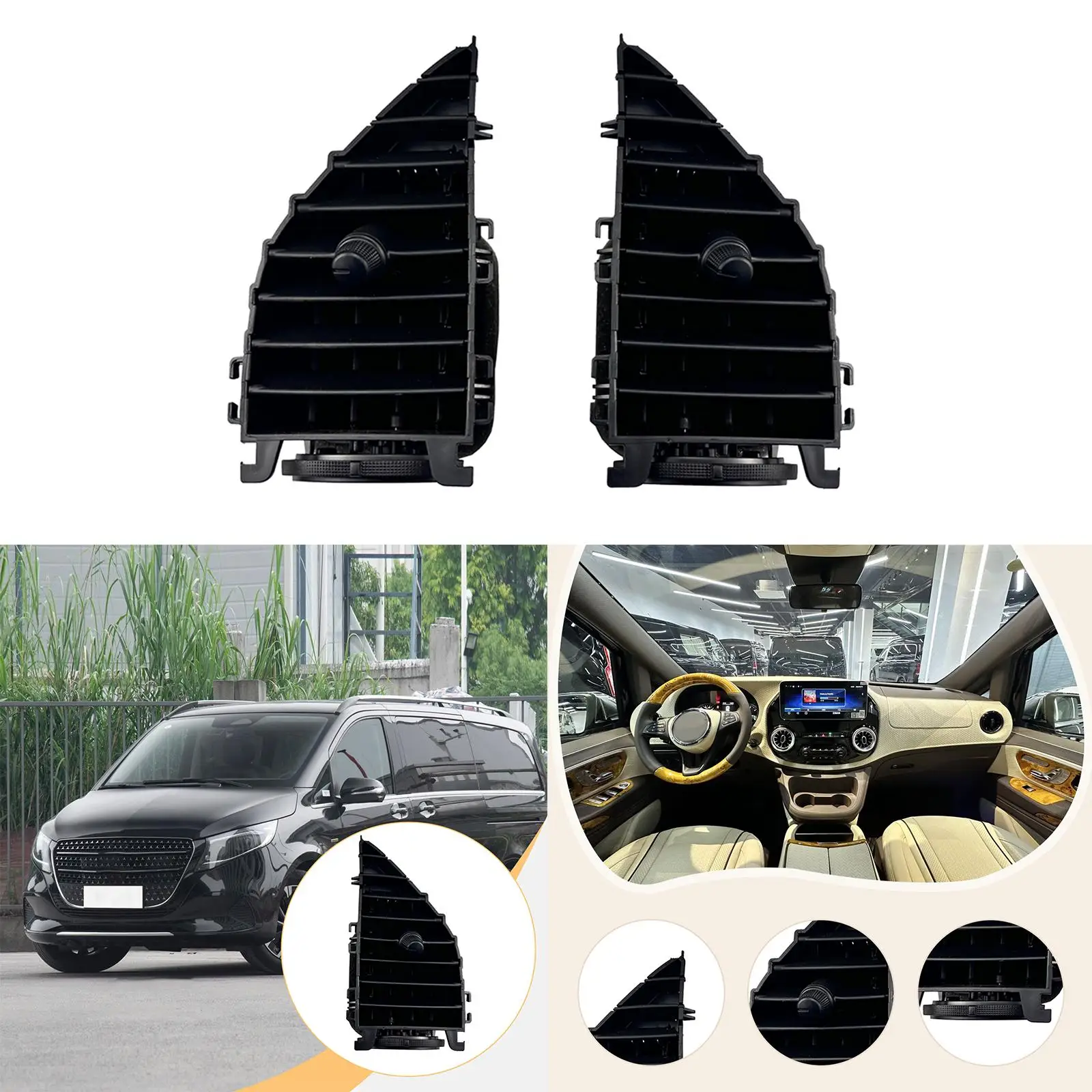 Air Conditioning Vent Grille High Performance Automotive Accessories Front Center Vent for Mercedes Benz vito 2017-2021