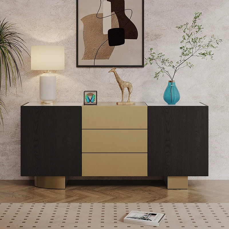

Slate dining side cabinet, living room against the wall storage locker, modern household entrance