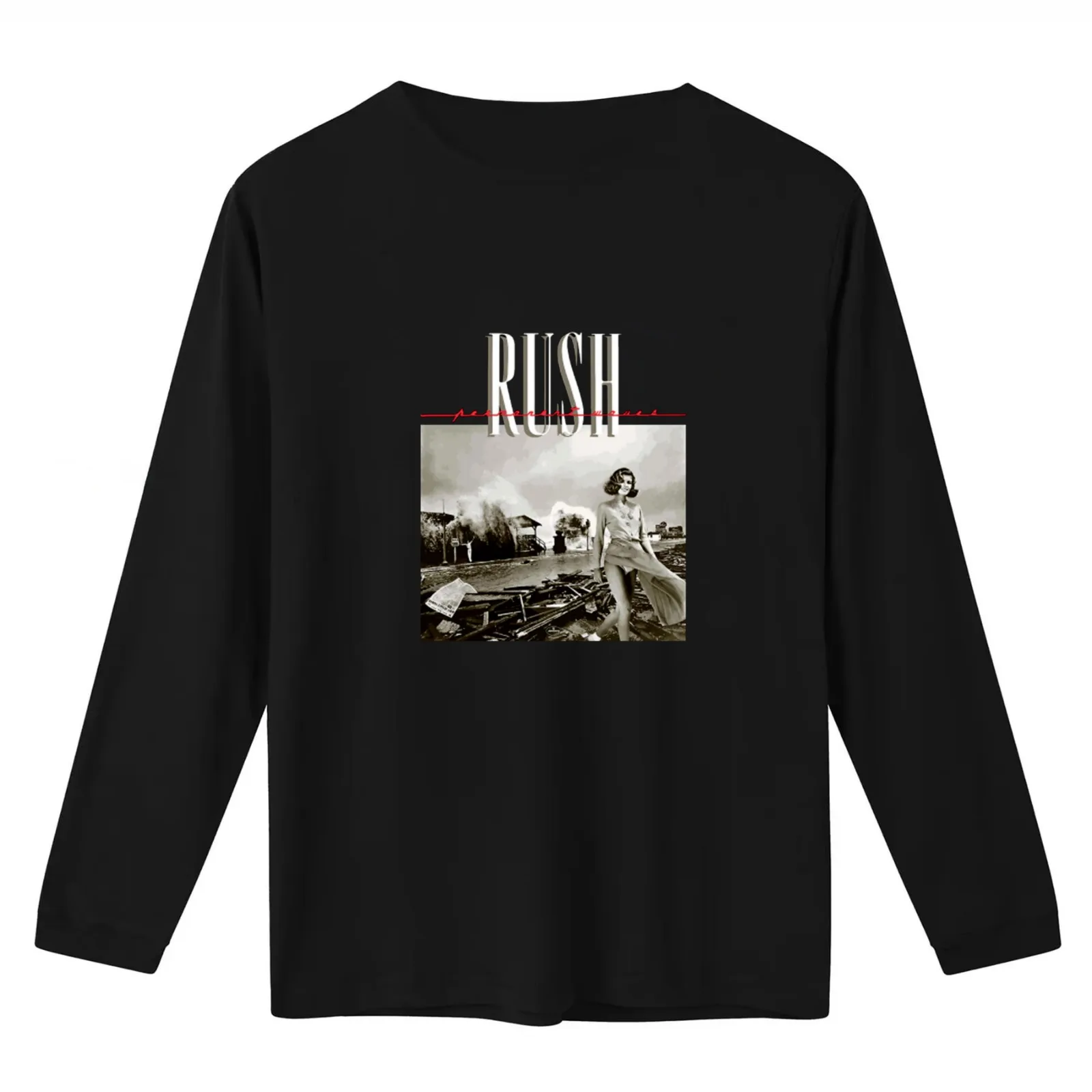 Rush Badai Wafe T-Shirt Summer Casual Cotton Tee Oversized Streetwear Tops Vintage Graphic Print Loose Fit Short Sleeve