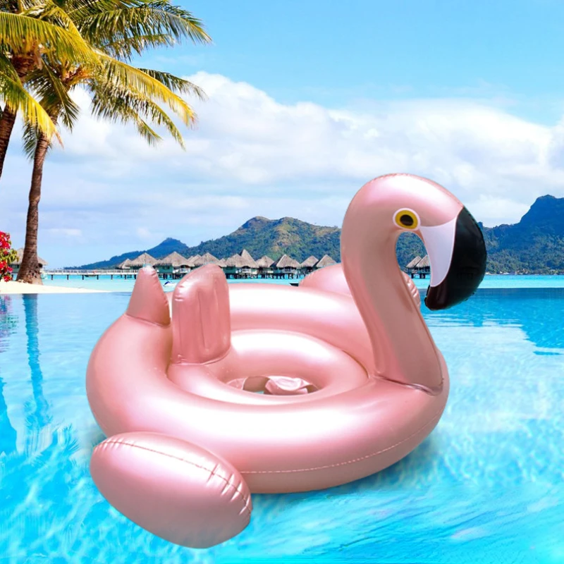 Inflatable Swimming Raft Summer Pool Floats with Seat Water Swimming Toys Beach Pool Party Supplies for Kids Baby Swimming Ring