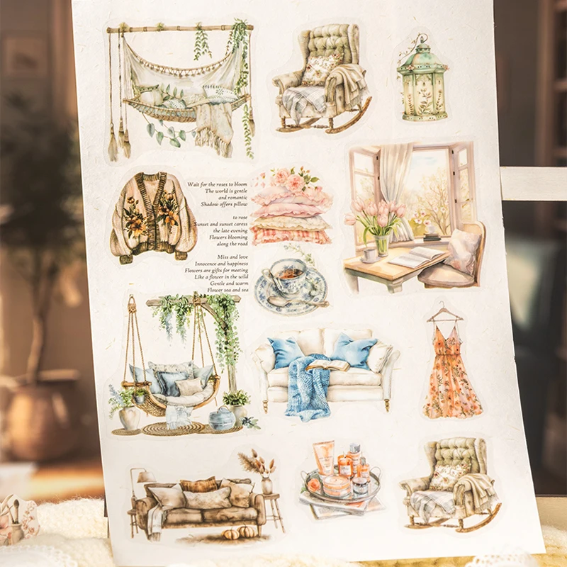 6-стильная лента для домашних животных, дивана, сада, ландшафтного дизайна, высечка для хранения, чашка для воды, чехол для телефона, наклейка, украшение для журнала, дневника