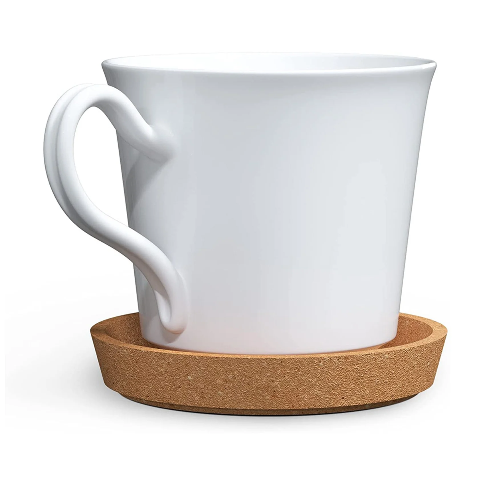 AB13-12 Pack Cork Coasters, 4 Inch Absorbent Heat Resistant Round Cork Coasters For Most Kind Of Mugs In Office Or Home