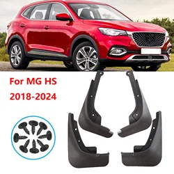 4X Mudguards For MG HS PHEV Plug-in EHS Plastic Splash Guard Mud Flaps Mudflap Fender Front Rear 2018 - 2024 2019 2020 2021 2022