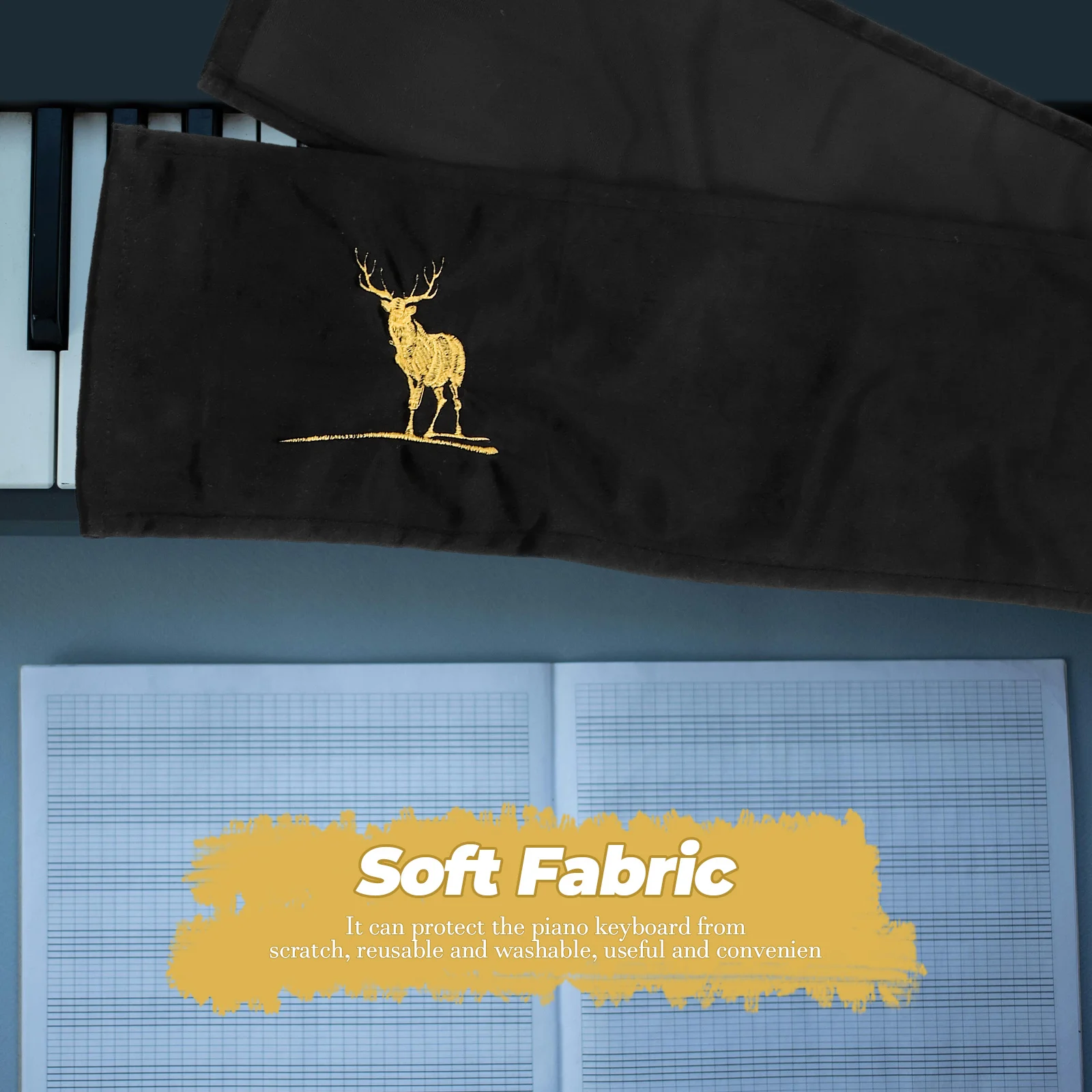 

Piano Dust Cover Electric Keyboard Number Protector Fabric Cloth Dustproof Accessories for