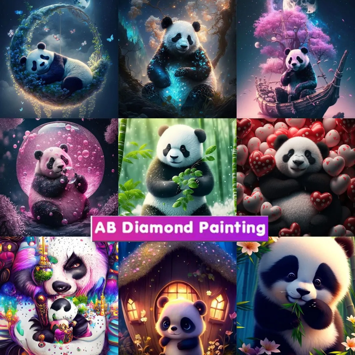 

5D DIY наборы для алмазной живописи Алмазная вышивка pandaFull круглая Алмазная мозаика DIY Стразы домашний Декор подарок