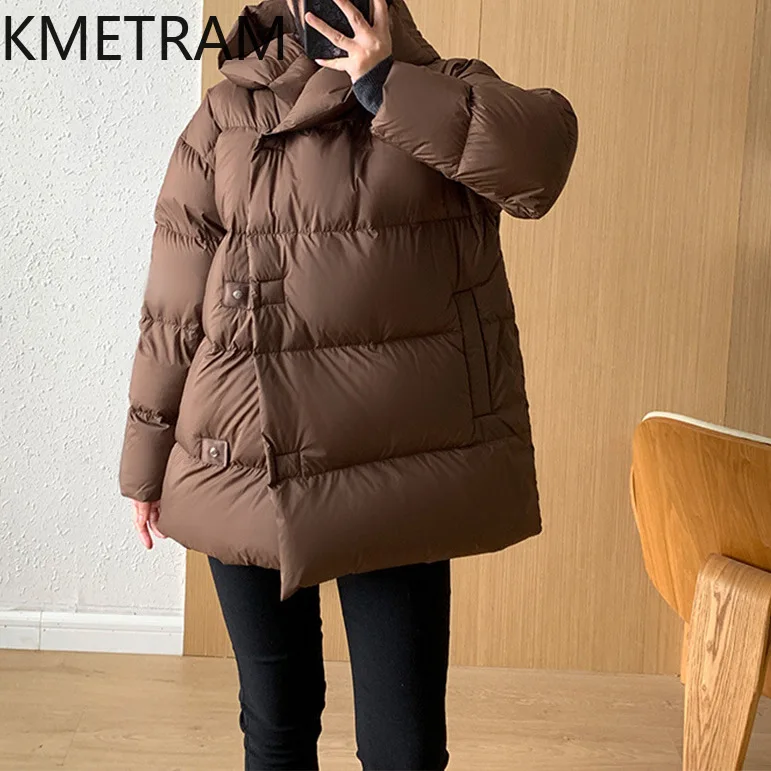 KMETRAM Duck Down Jacket Hight Quality New in Outerwears Coats Short Puffer Jacket Winter Clothes Women 2024 Winterjas Dames