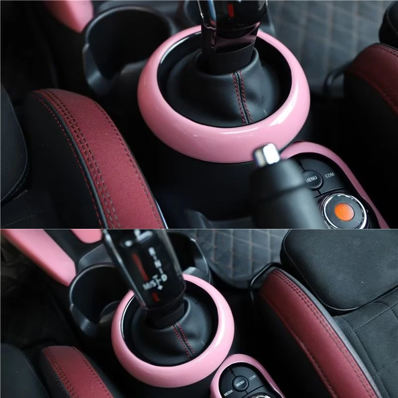 Car gear lever Decorative Cover For MINI ONE Cooper S F54 F55 F56 F57 F60 Countryman Shift Panel Protection Sticker Accessories