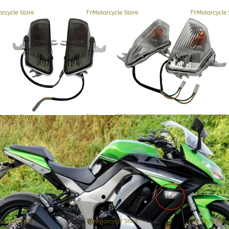 

Motorcycle Accessories Front Turn Signal Indicator Fit For KAWASAKI Z1000SX NINJA 1000 R 2011 2012 2013 2014 2015 2016