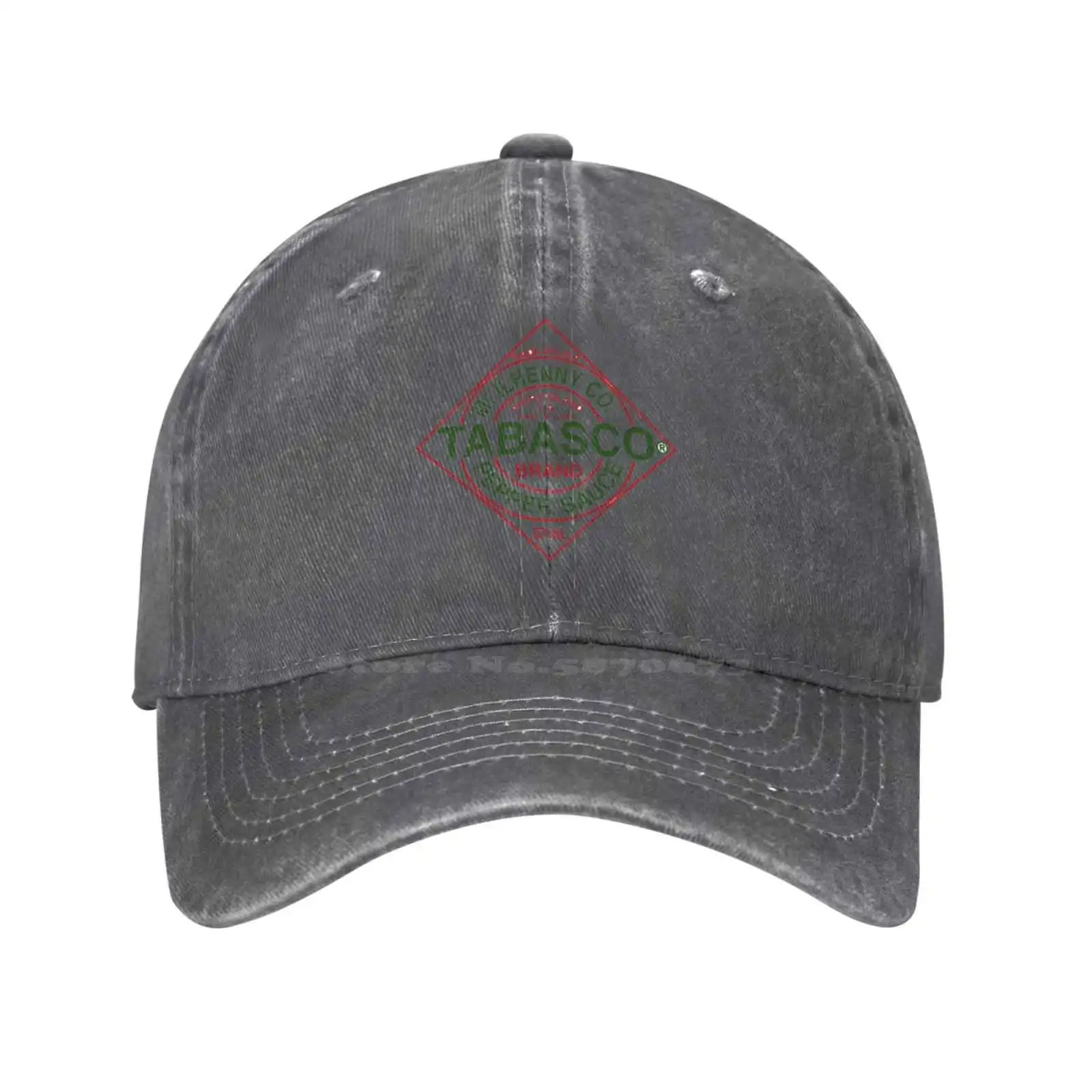 Tabasco Logo Print Graphic Casual Denim cap Knitted hat Baseball cap