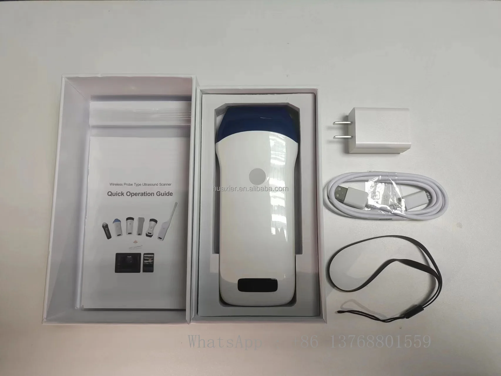 Linear Probe 3D 4D Color Doppler Ultrasonido Machine Wireless Wifi Portable Ultrasound Scanner