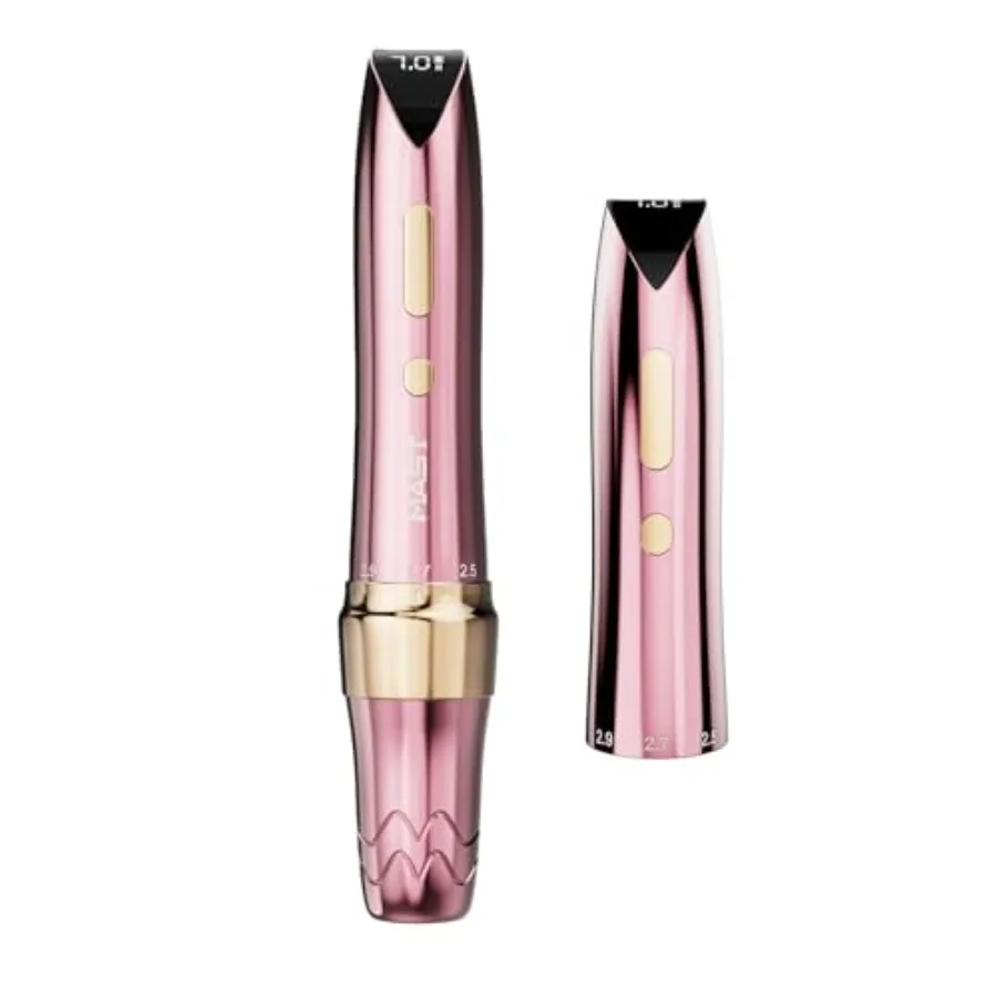 

Wireless Tattoo Pen for Tattoo Artists Pink Color 121g/4.2oz 2 Batteries 5 Strokes Length 2.2mm-3.2mm High Precision Tattoo Gun