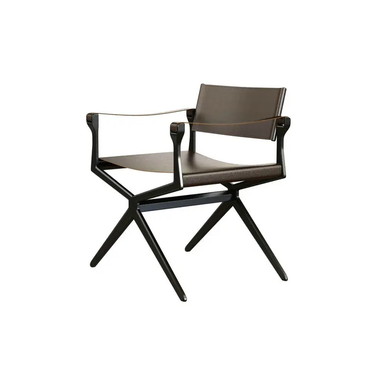 

Saddle Leather Haka Director Chair Direct Sale Modern Office Lounge Armchair Living Room Leisure Armstool Office Home