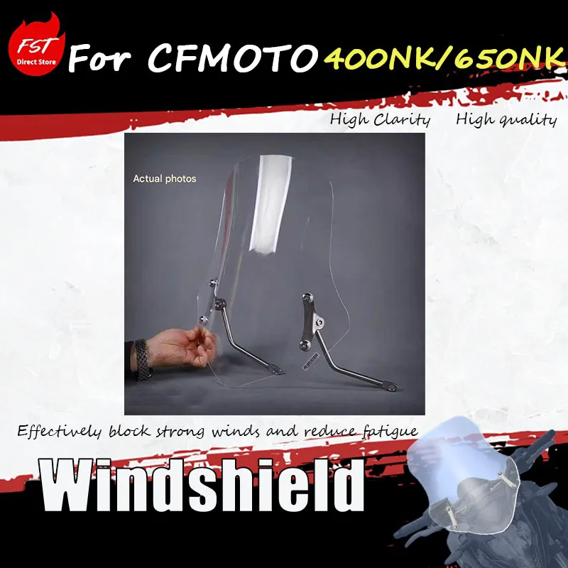 

For CFMOTO 400NK/650NK Windshield Wiper Guard Front Windshield Accessories Deflector Protection Motorcycle Part Accessory