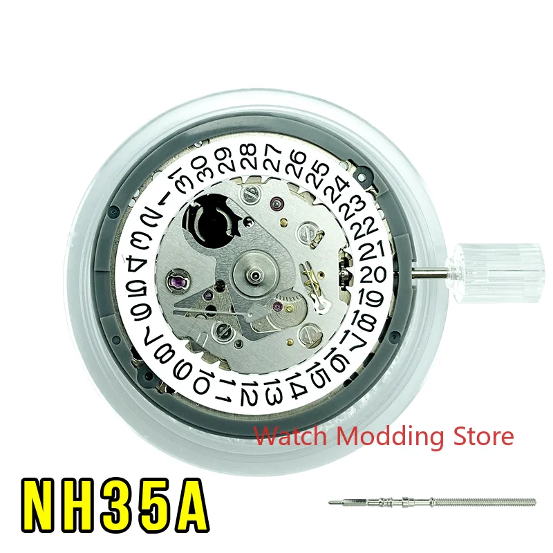 

High Quality SEI KO (SII) NH35/NH35A Automatic Movement With Stem Date at 3 White Disc Brand New And Tested