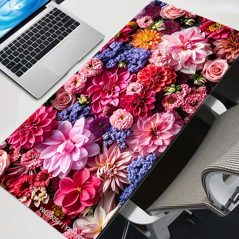 Mouse pad Artistic flower Computer Speed type carpet mat for e-sports players Laptop Keyboard Mousepad Office Desk Mat