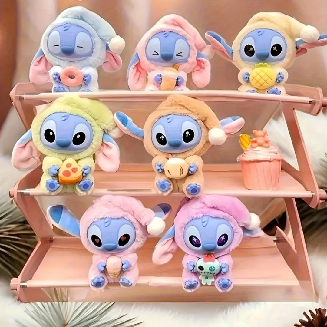 Caja ciega de punto de Disney para dormir, serie Snack, colgante de coche, muñeca bonita, caja misteriosa, muñeco de peluche, regalo de fiesta sorpresa, decoración del hogar