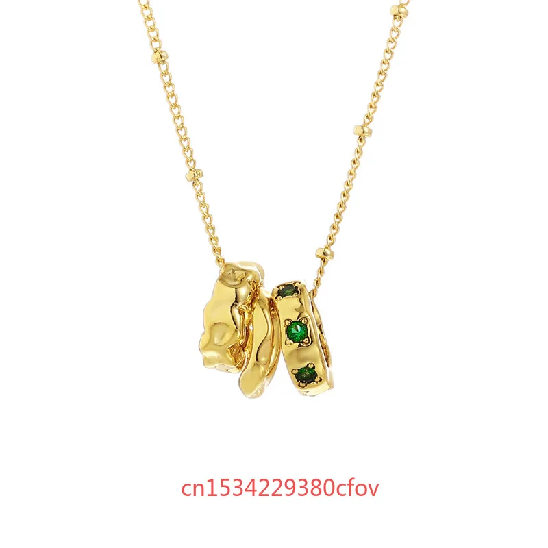 Ancient Methods Heritage Vietnamese Sand Gold Necklace Haoshi Pendant New Models Fashion Simplicity Accessories Ladies Gift images - 6