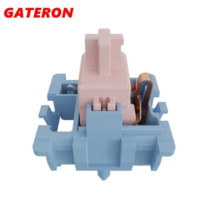 Gateron Melodic Switches Clicky Tactile 60g MX Switch Mechanical Keyboard Factory Lubed PC PA66 POM Long Spring Dual Rail Click