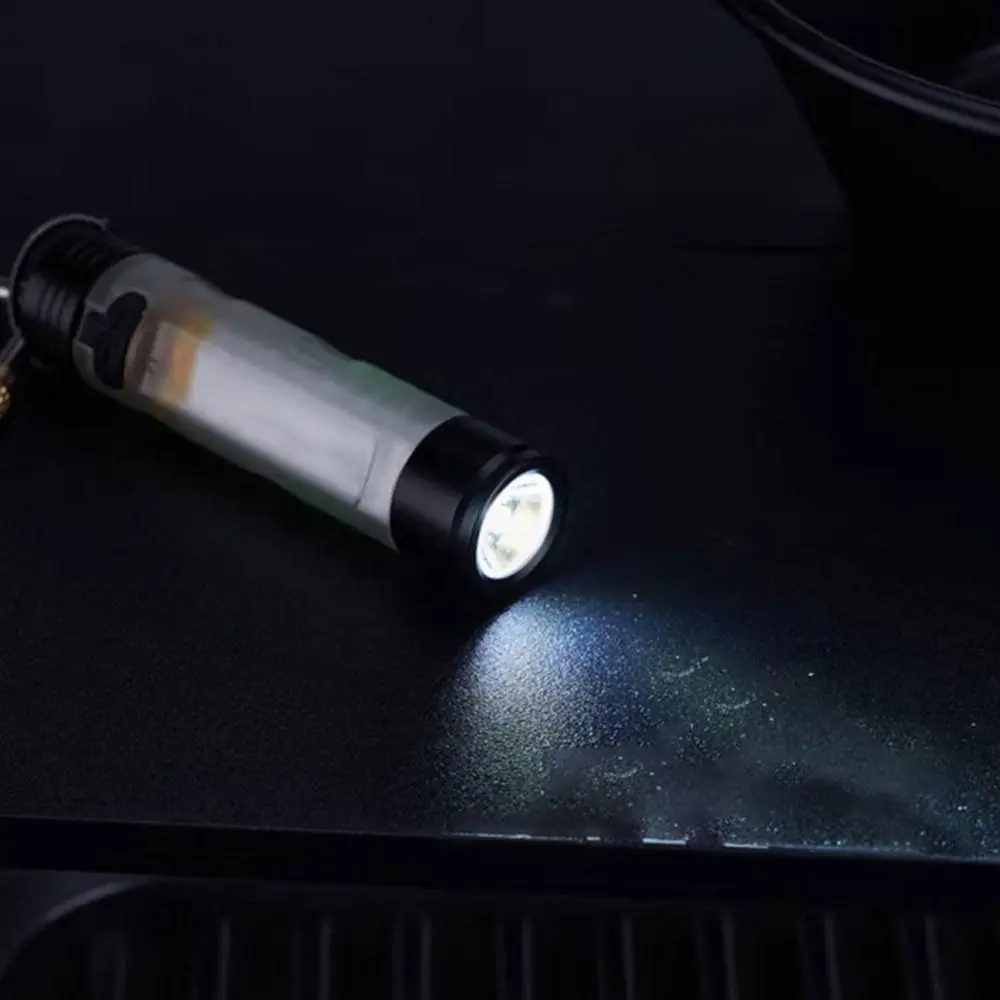 Strong Light Pocket Mini Flashlight Long Endurance Magnetic Hook Key Clip Light Cap Clip Rechargeable Alloy LED Flashlight Night