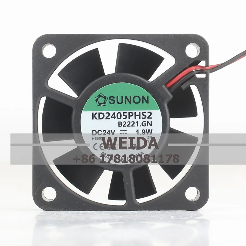 

Оригинальный SUNON 5015 KD2405PHS2 DC24V 1,9 Вт 5 см инверторный Вентилятор 50*50*15 мм охлаждающий вентилятор