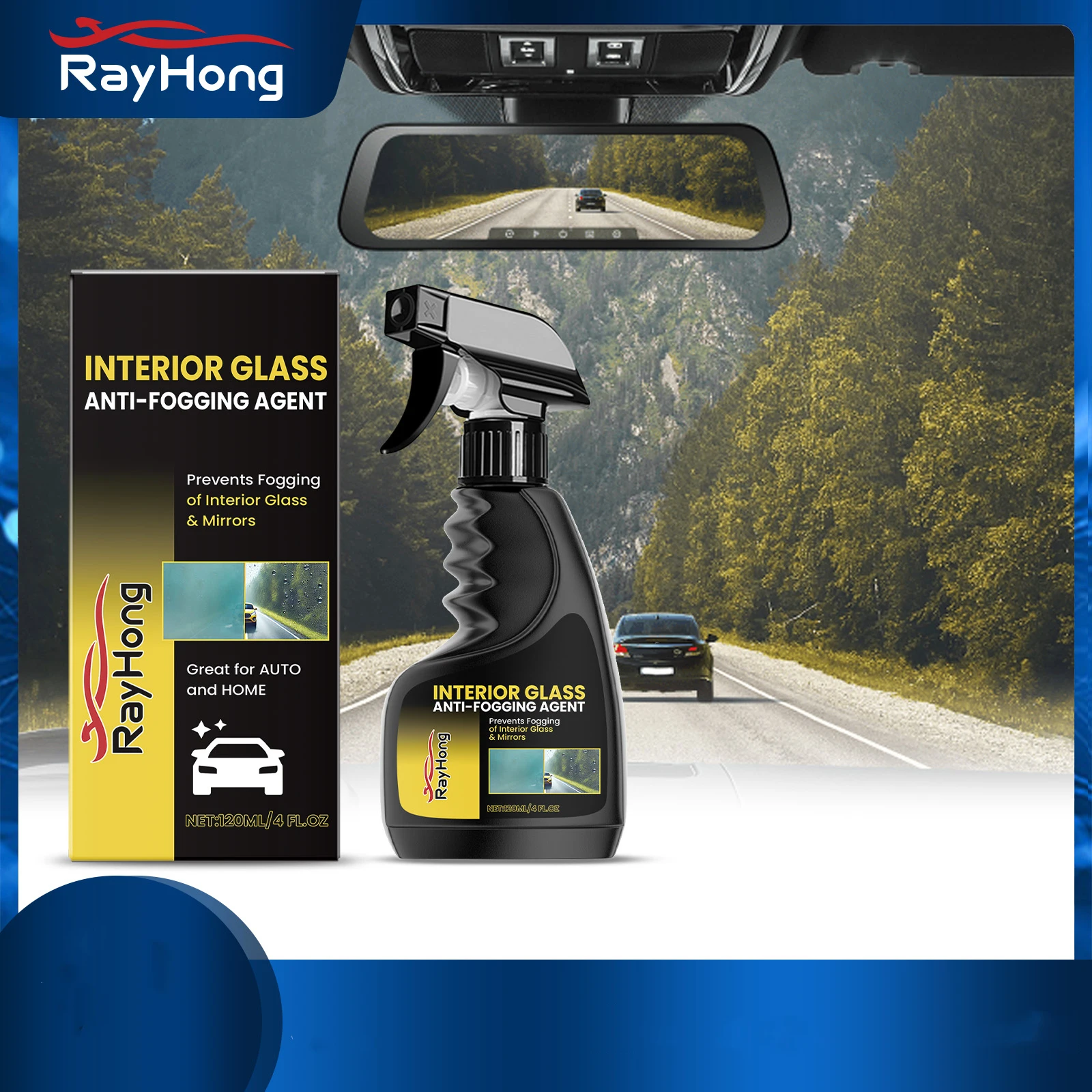 

Anti Fogging Agent for Interior Glass Anti Fogging Agent for Automobile Glass Front Window Cleaning and Brightening Spray