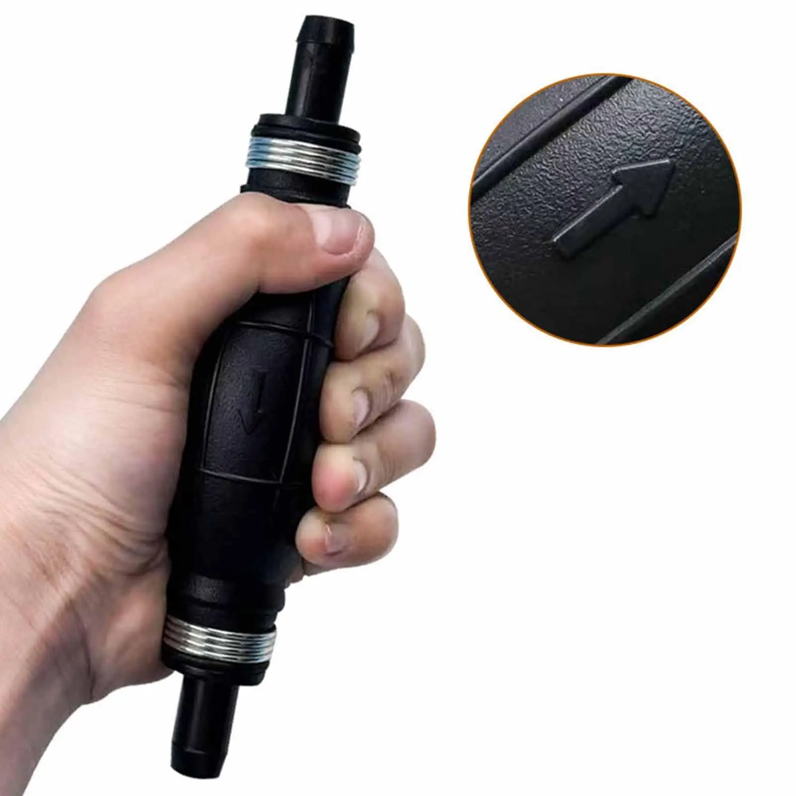 Boat Fuel Line Primer Bulb Manual Rubber Hand Pump ABS Sturdy Construction for Car Truck Motorcycle