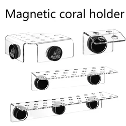 Marine Sources Aquarium Clear Acrylic Coral Frag Plugs Rack Holder SPS coral support seawater fish tank Accessories Magnetic