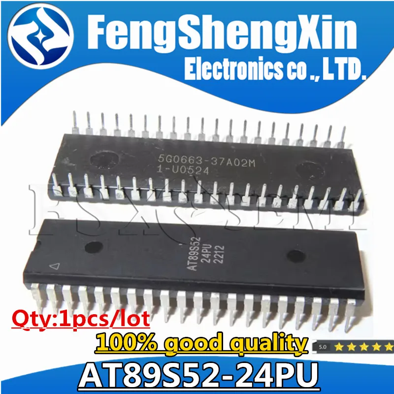 1pcs AT89S52-24PU AT89S52-24PC DIP-40 AT89S52 DIP AT89S52-24 Programmable Flash