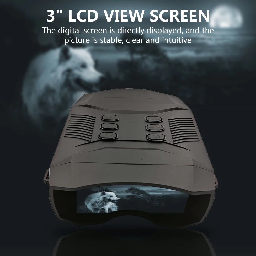 60Mp 4K Low-Light Full-Color Night Vision Device, 6X Digital Zoom, Low-Light Full-Color, High-Definition Display, Binoculars Suitable for Outdoor Adventures, Travel, Camping, Built-In Battery