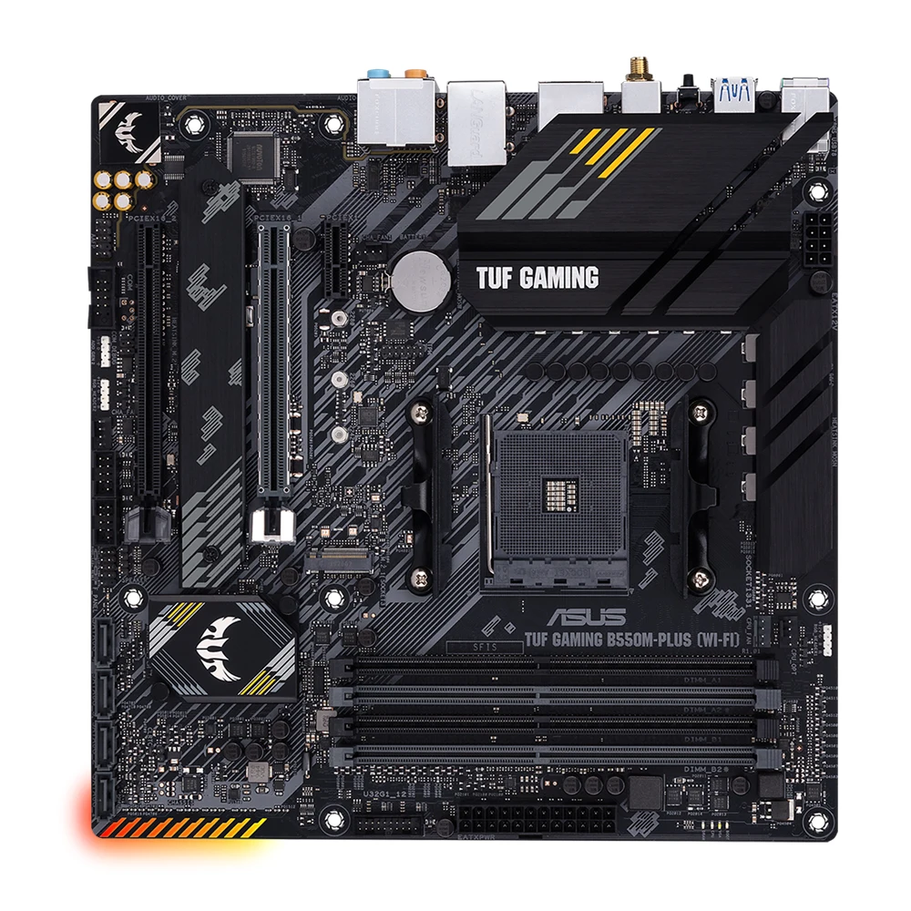 Imagem -05 - Placa-mãe Asus Tuf Gaming B550m-plus Wi-fi com Suporte para Processadores de Desktop Amd Ryzen 5800x 5700x Ryzen Pro 4750g Série g.