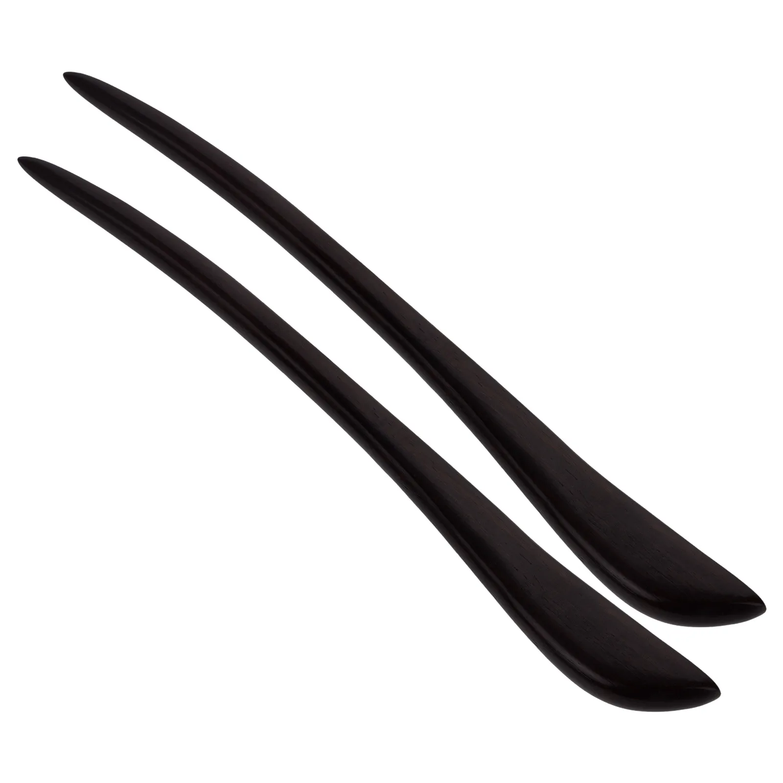 

2pcs Black Rosewood Hairpin Ancient Hair Chopstick Vintage Headdress Hanfu Accessory Traditional Headpiece Easy Styling Party