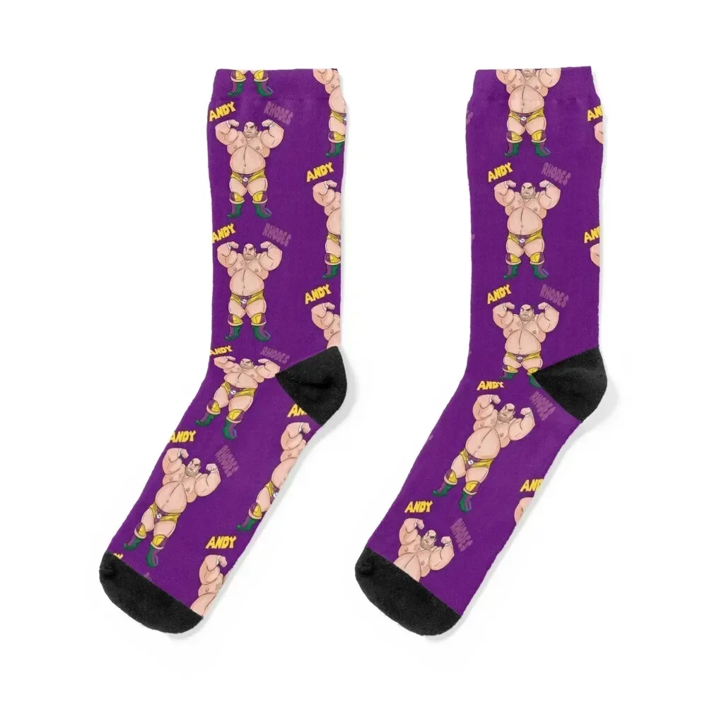

Wairo Andy Rhodes Cartoon Socks gifts christmass gift custom Rugby Socks Girl Men's short hiking heated Socks Men's Women's