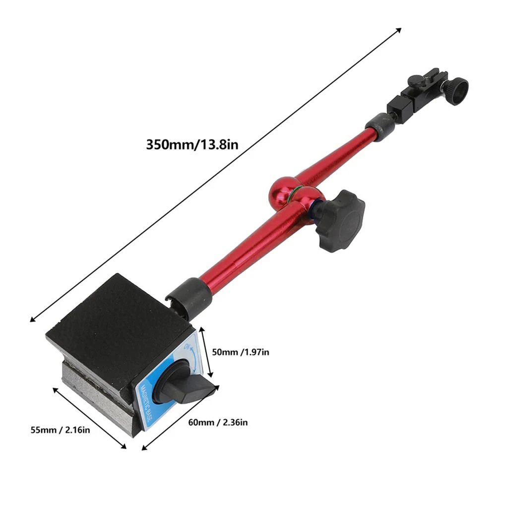 Imagem -03 - Dial Indicador Magnético Titular Dial Bore Gauge Base de Suporte Magnético Micrômetro Medida Ferramentas Indicador tipo Hora Comparador Ver