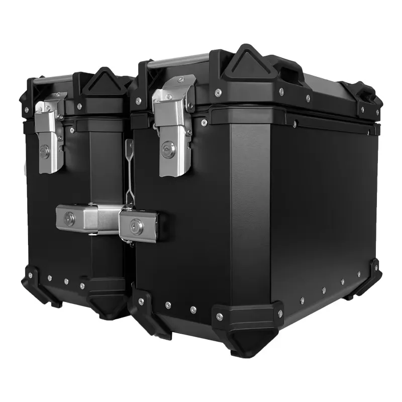 

Оптовая продажа мотоцикла черная коробка алюминиевый корпус коробка водонепроницаемые мото хвостовые коробки 45/38L