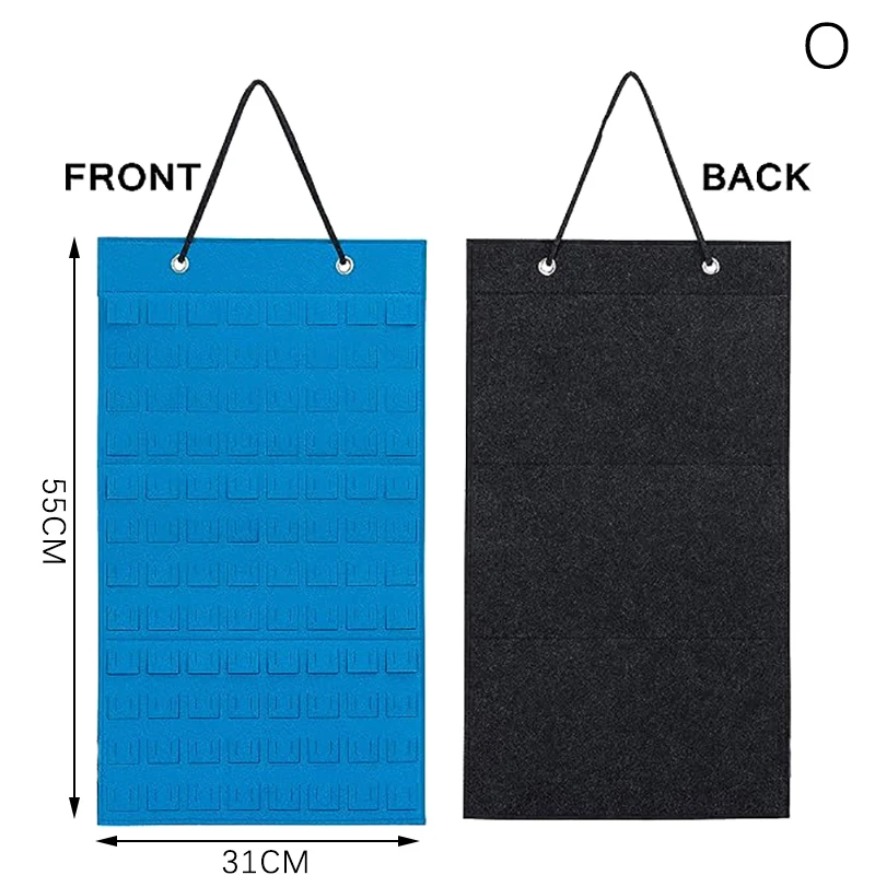Soft Felt Hanging Organizer for Earrings & Necklaces