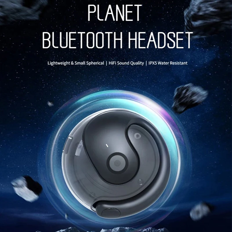 

2024 Tws Wireless Bluetooth Headset JM13 Planet Bluetooth Necklace Headphone Active Noise Earphone