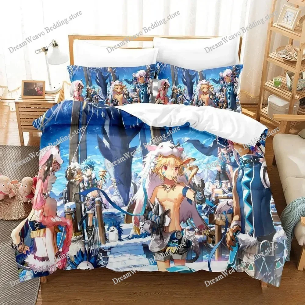 New Elsword Bedding Set Single Twin Full Queen King Size Bed Set Adult Kid Bedroom Duvet Cover Sets 3D Print Game Anime 5