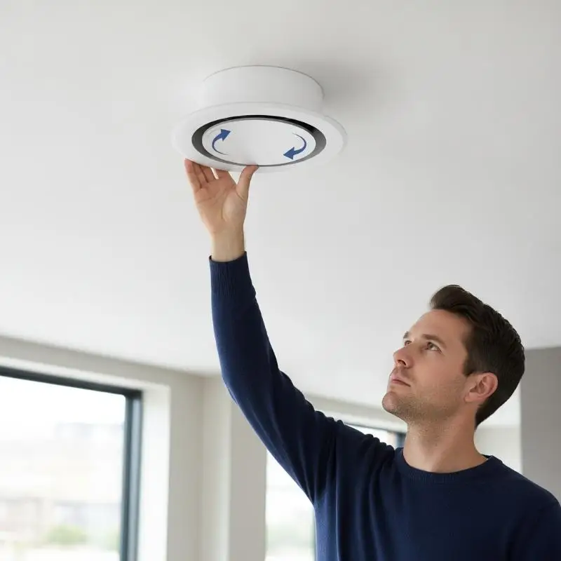 Round Ceiling Air Diffuser Adjustable Airflow HVAC AC Outlet Vent Cover Ideal for Residential Garage Ventilation Use