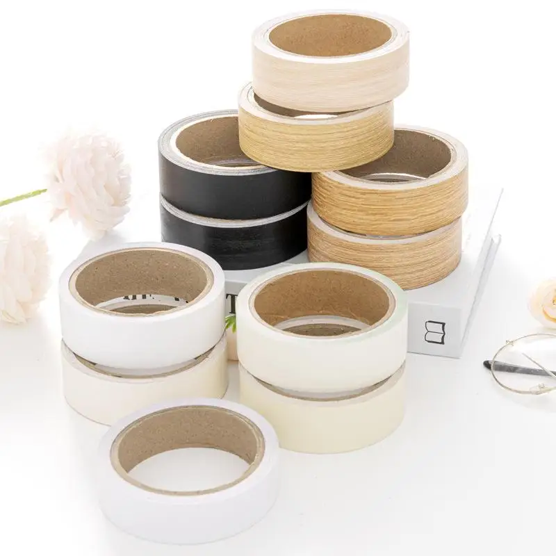 

1Pcs 10mx2cm Preglued Edging PVC Edge Banding For Wood Kitchen Wardrobe Furniture Table Desk Board Edgeband Edger Glossy