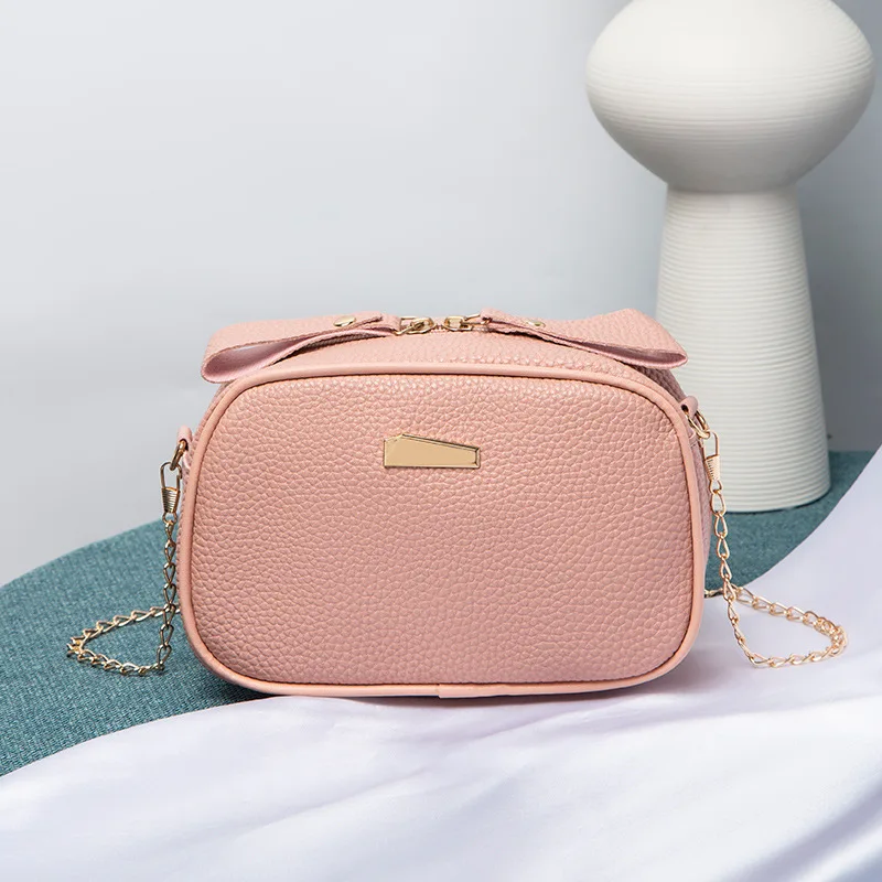 Bolso de hombro Simple para mujer, bolsos cruzados de tendencia, bolso de mensajero con cadena, bolsos pequeños de diseñador para mujer