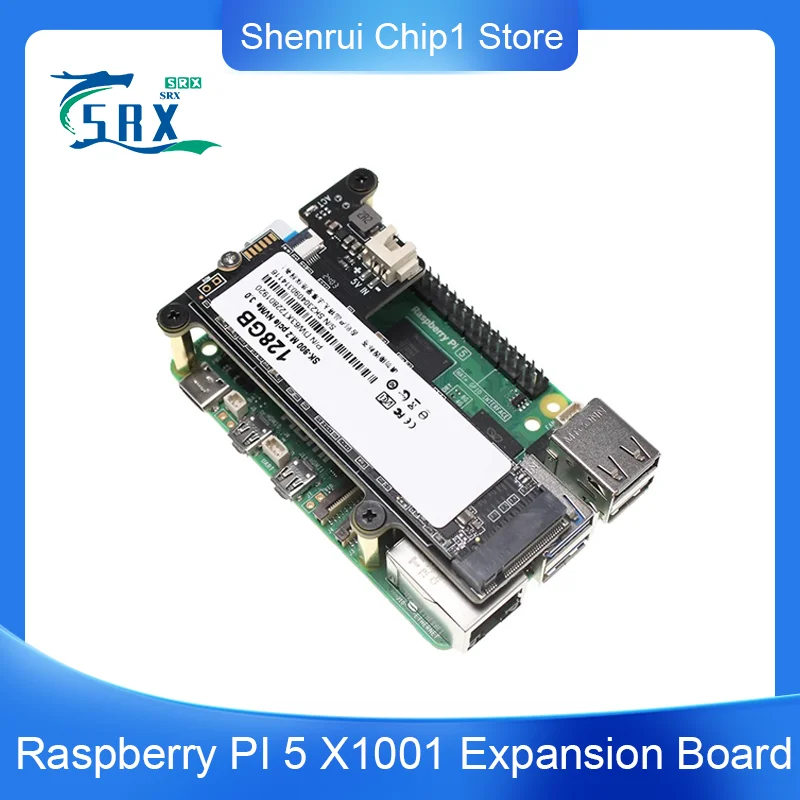 Raspberry PI 5 X1001 M2 SSD Expansion Board PCIE to M.2 NVME SSD 2280 Adapter Board