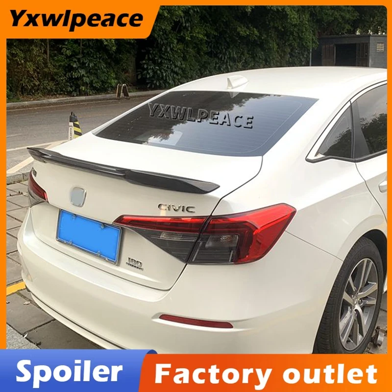 

For Honda Civic 11th Generation 2021 2022 2023 Rear Trunk Spoiler Wing Trim Trunk Lip Car Modification Accessories