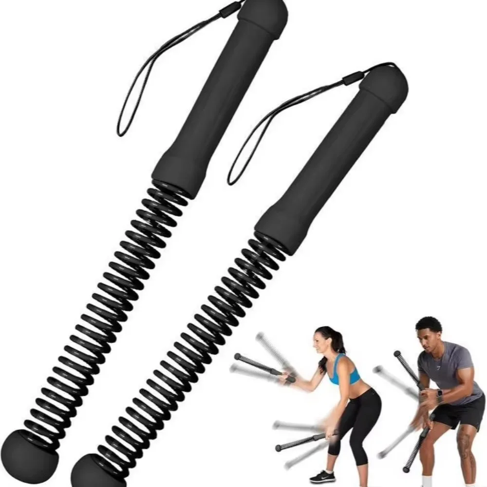 Weighted Cordless Battle Ropes in a home gym setting
