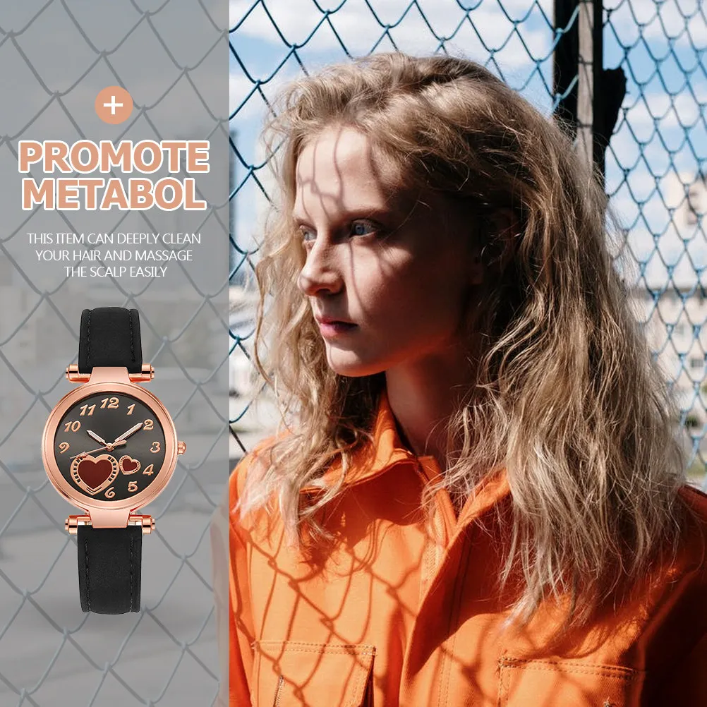 1Pcs Romantic Heart Design Women Wrist Watch Quartz Movement Precise Timing Comfortable Versatile Lady Watch for Daily Occasion