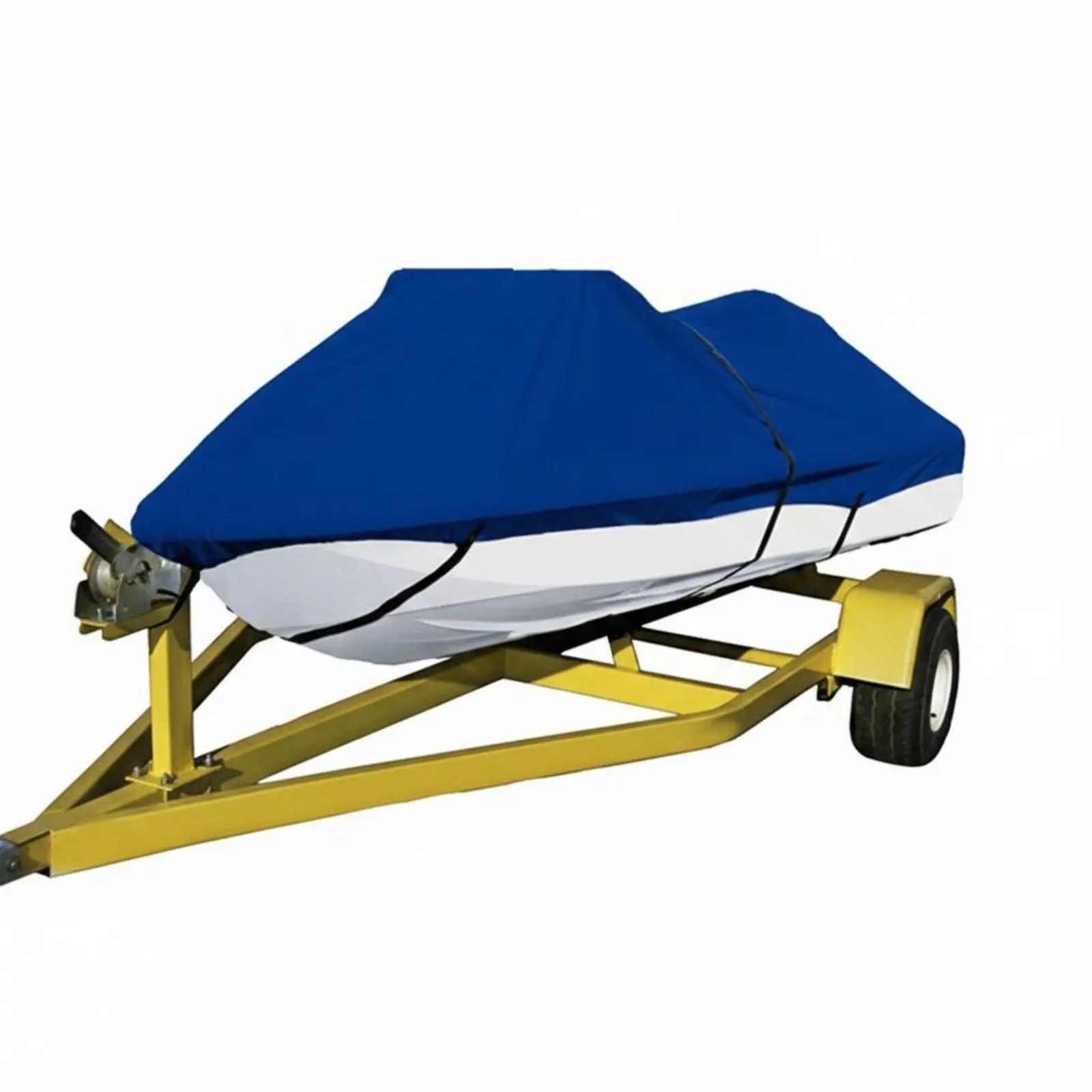 

Waterproof Boat Cover Protection Sturdy Duty Boat Cover Aquatic Accessory Tear Resistant Easy to Clean for Trailering, Dockside