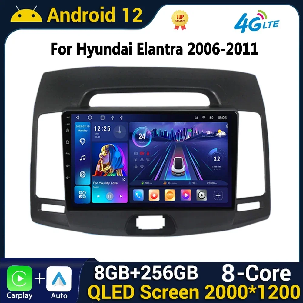 

Android Car Radio Carplay for Hyundai Elantra 4 HD 2006-2011 2012 Carplay Car Radio Multimedia Video Player Navigation GPS